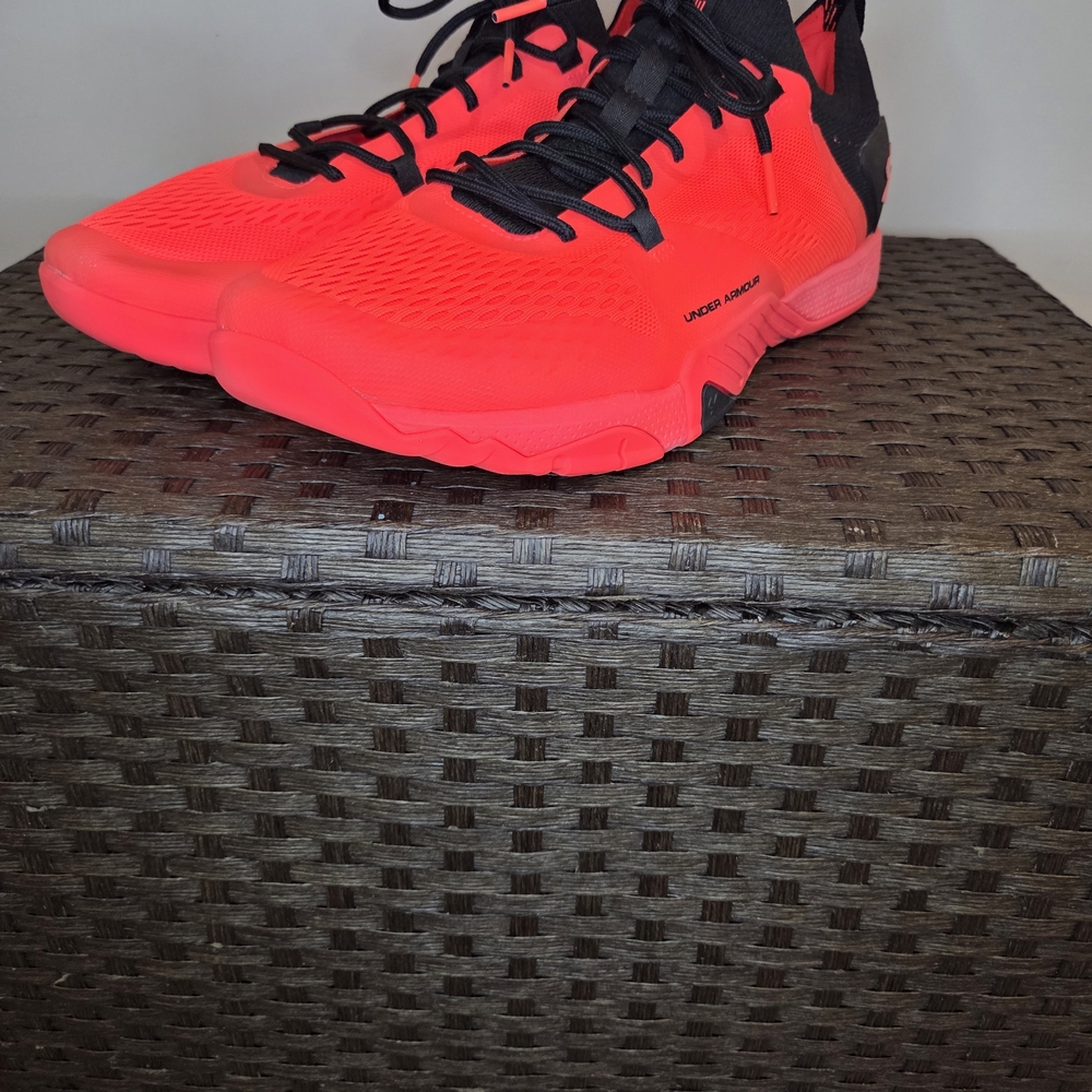 Under Armour Red and Black Athletic Shoes